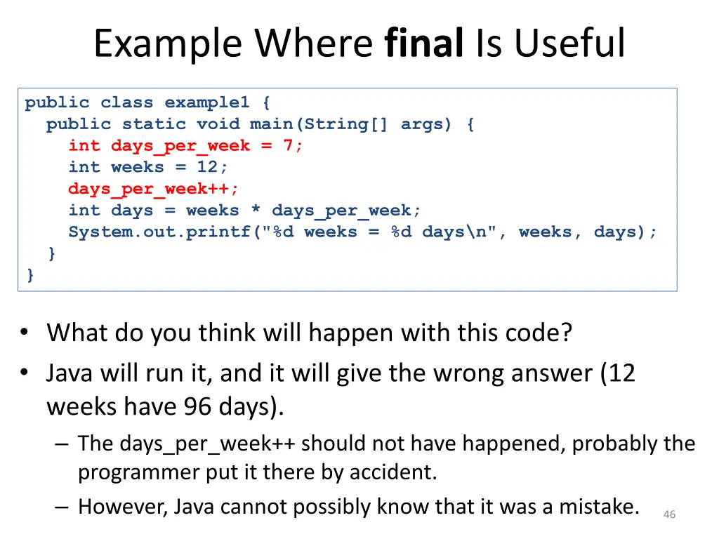 example where final is useful 1