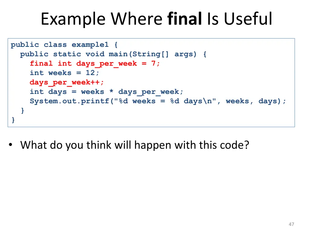 example where final is useful 2