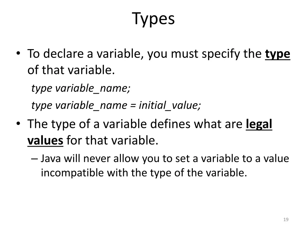 types