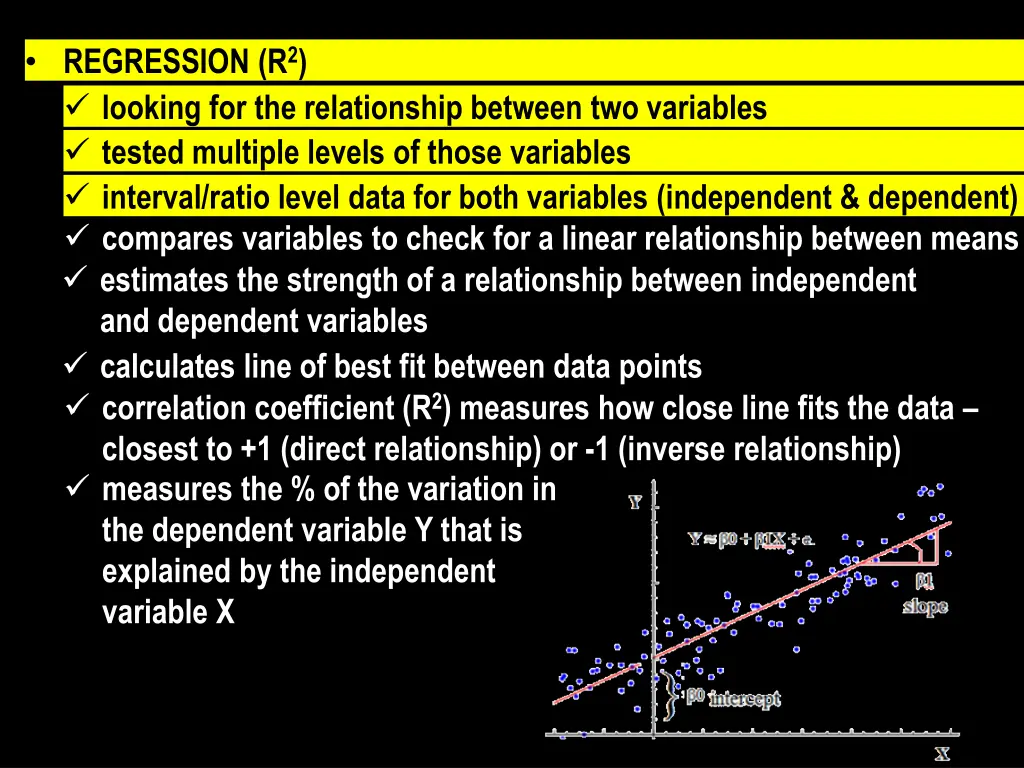 regression regression r 2 looking