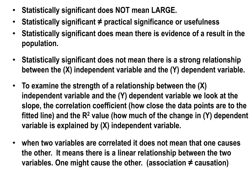 statistically significant does not mean large