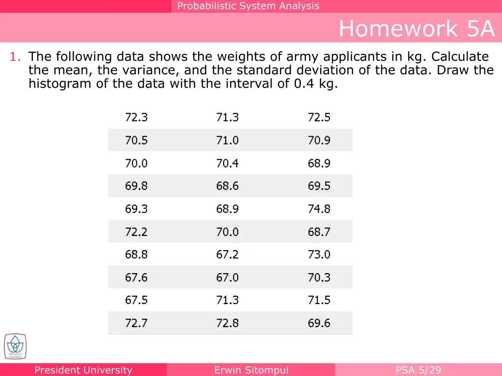 probabilistic system analysis 1