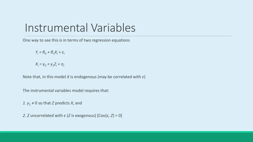 instrumental variables 2