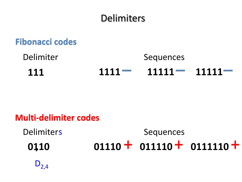 delimiters