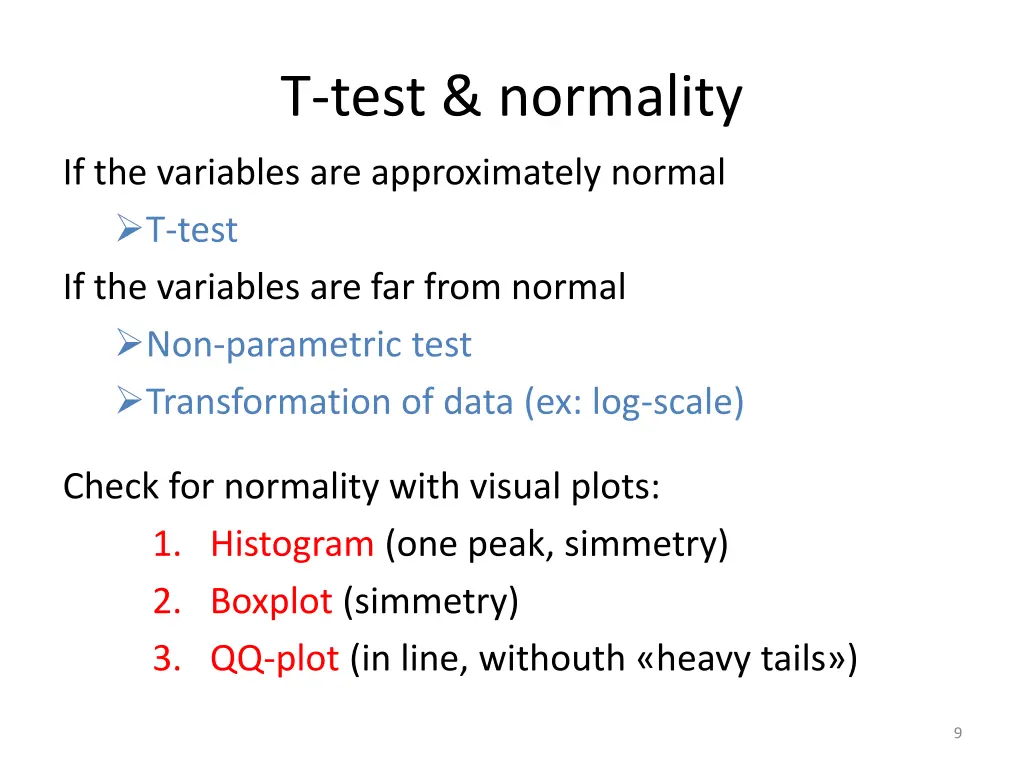 t test normality 2