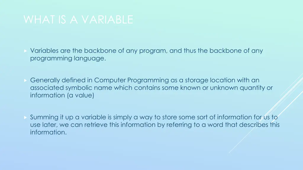 what is a variable