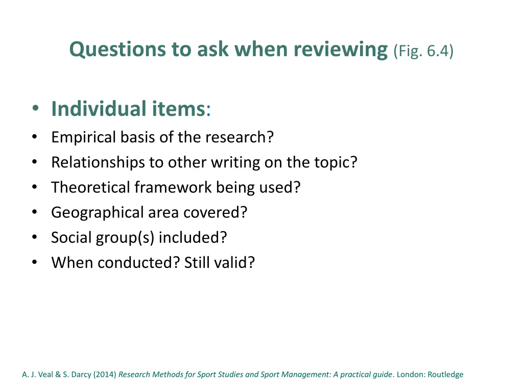 questions to ask when reviewing fig 6 4