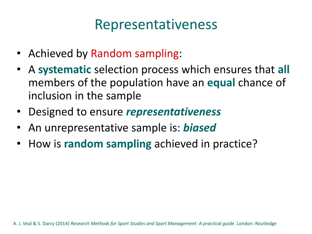 representativeness