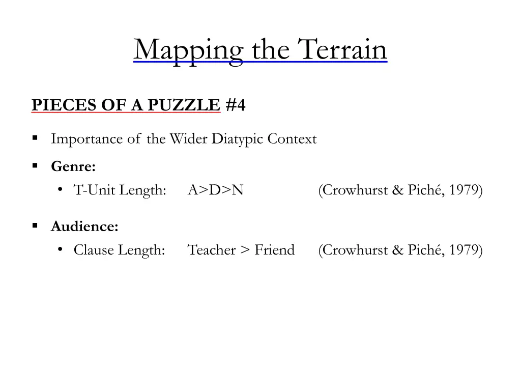 mapping the terrain 10