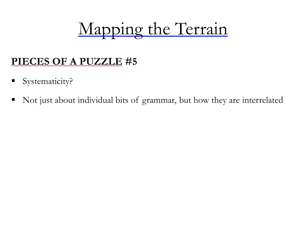 mapping the terrain 14