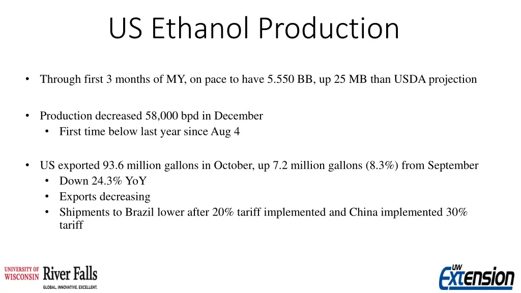 us ethanol production