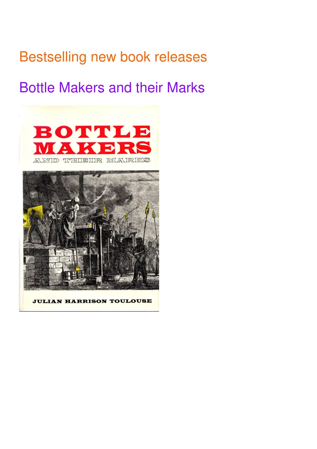 bestselling new book releases bottle makers