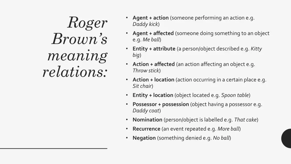 roger brown s meaning relations