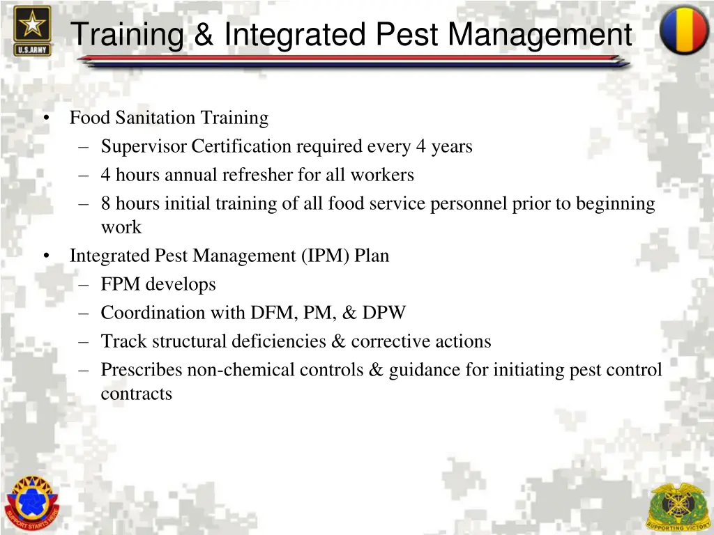 training integrated pest management