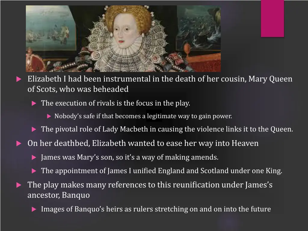 elizabeth i had been instrumental in the death