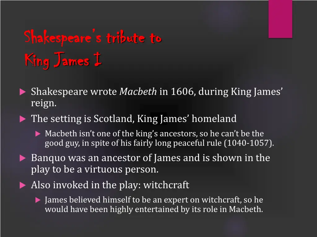 shakespeare s shakespeare s tribute to king james