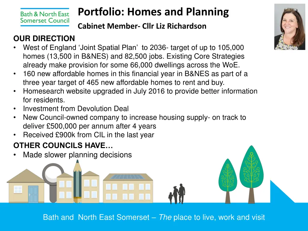 portfolio homes and planning cabinet member cllr