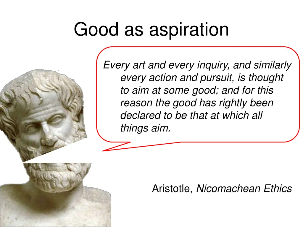 good as aspiration 1