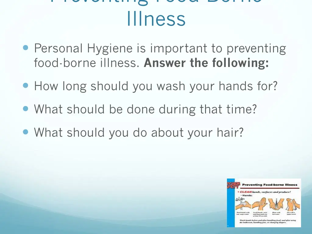 preventing food borne illness