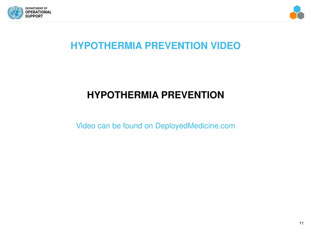 hypothermia prevention video