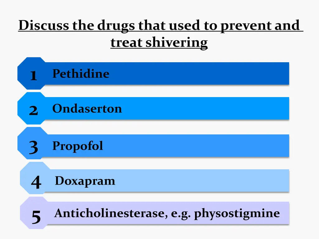 discuss the drugs that used to prevent and treat