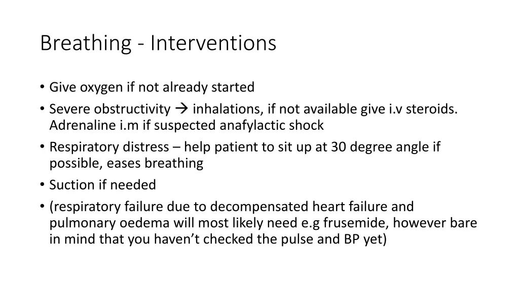 breathing interventions