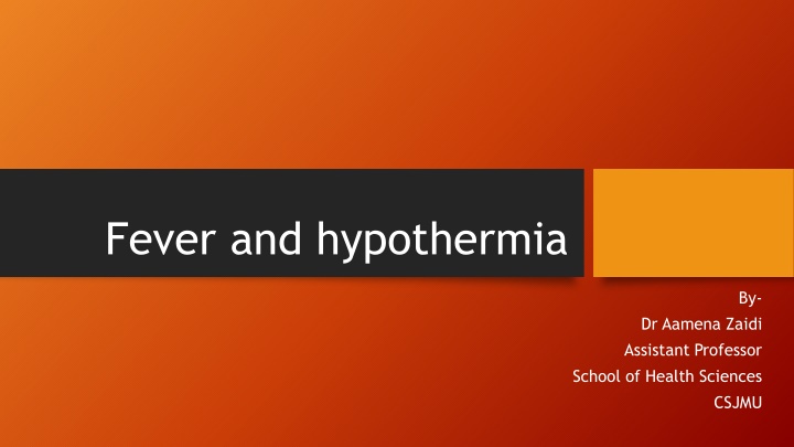 fever and hypothermia