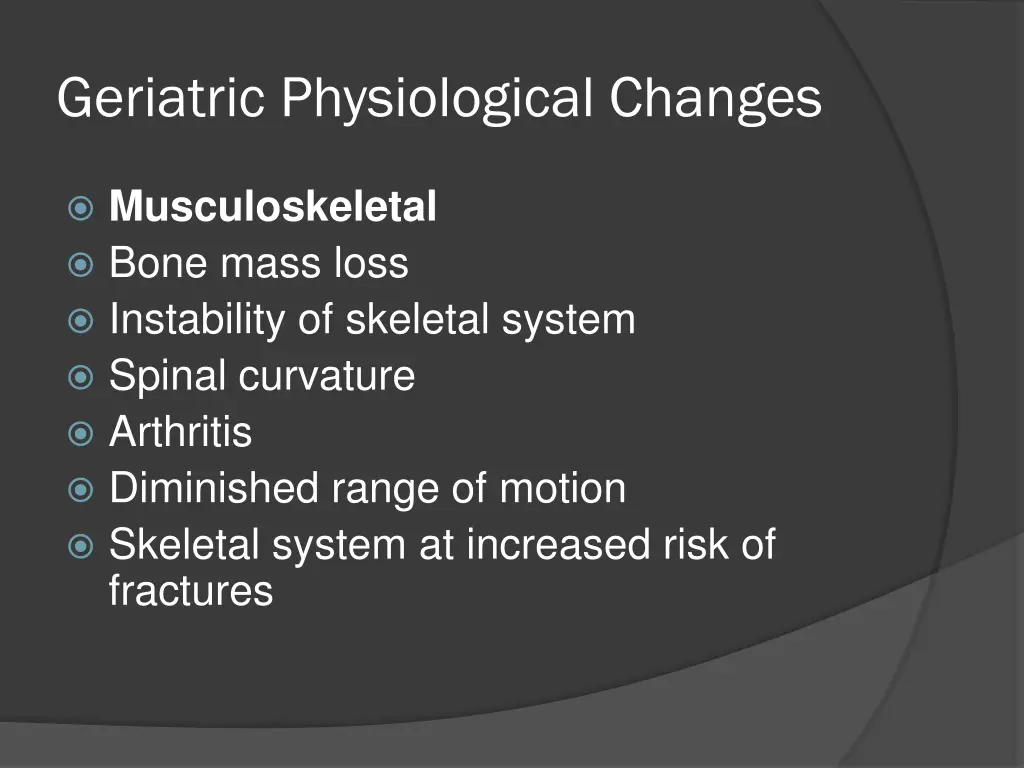 geriatric physiological changes 1