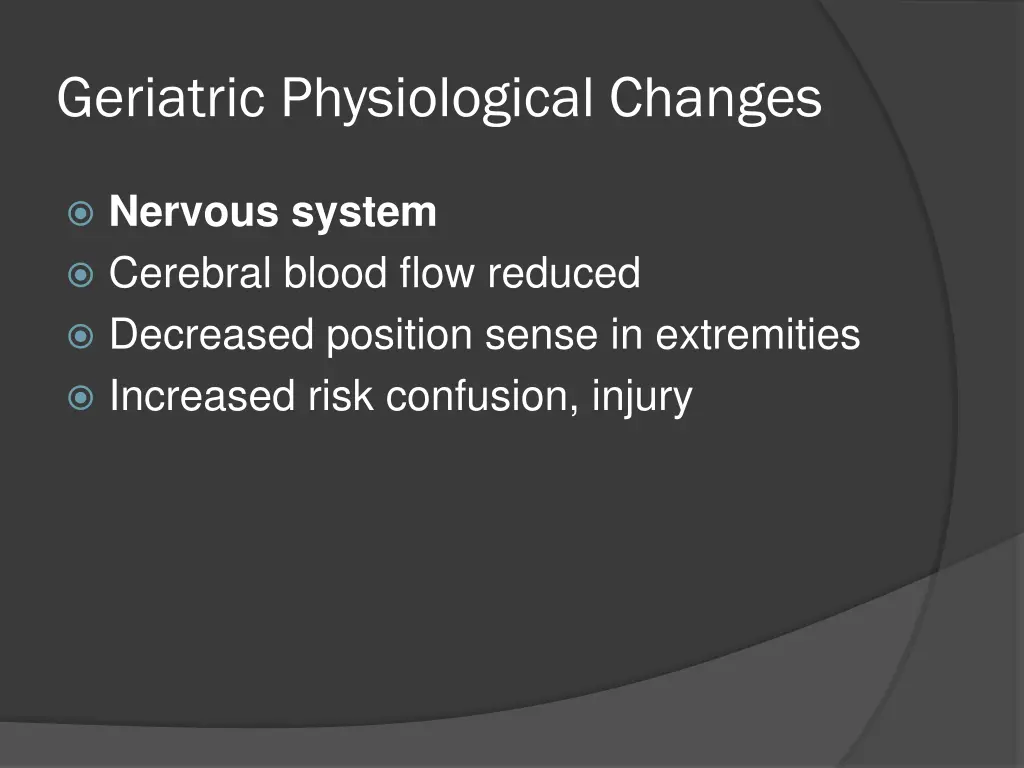 geriatric physiological changes 6