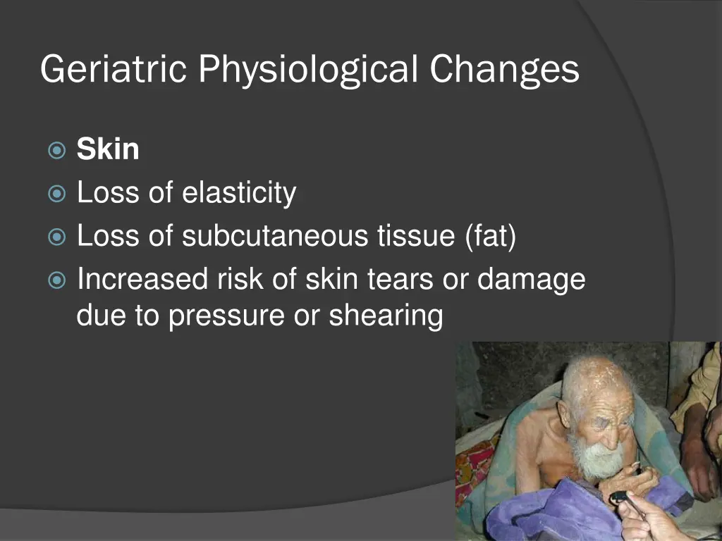 geriatric physiological changes