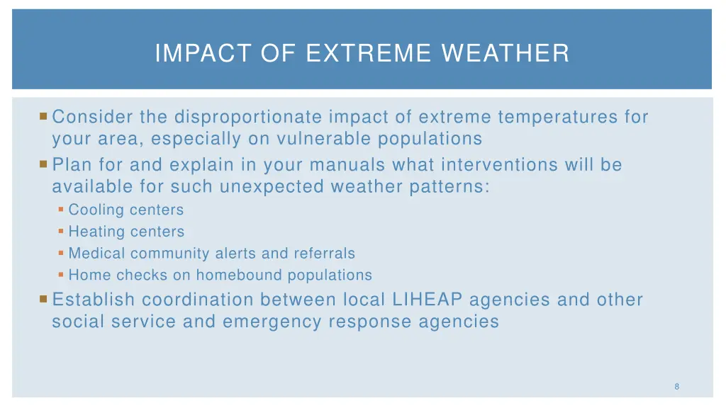 impact of extreme weather