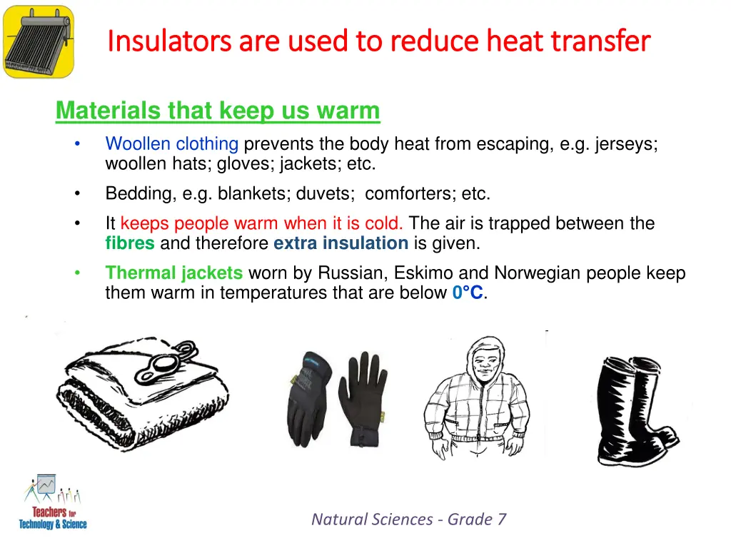 insulators are used to reduce heat transfer 2