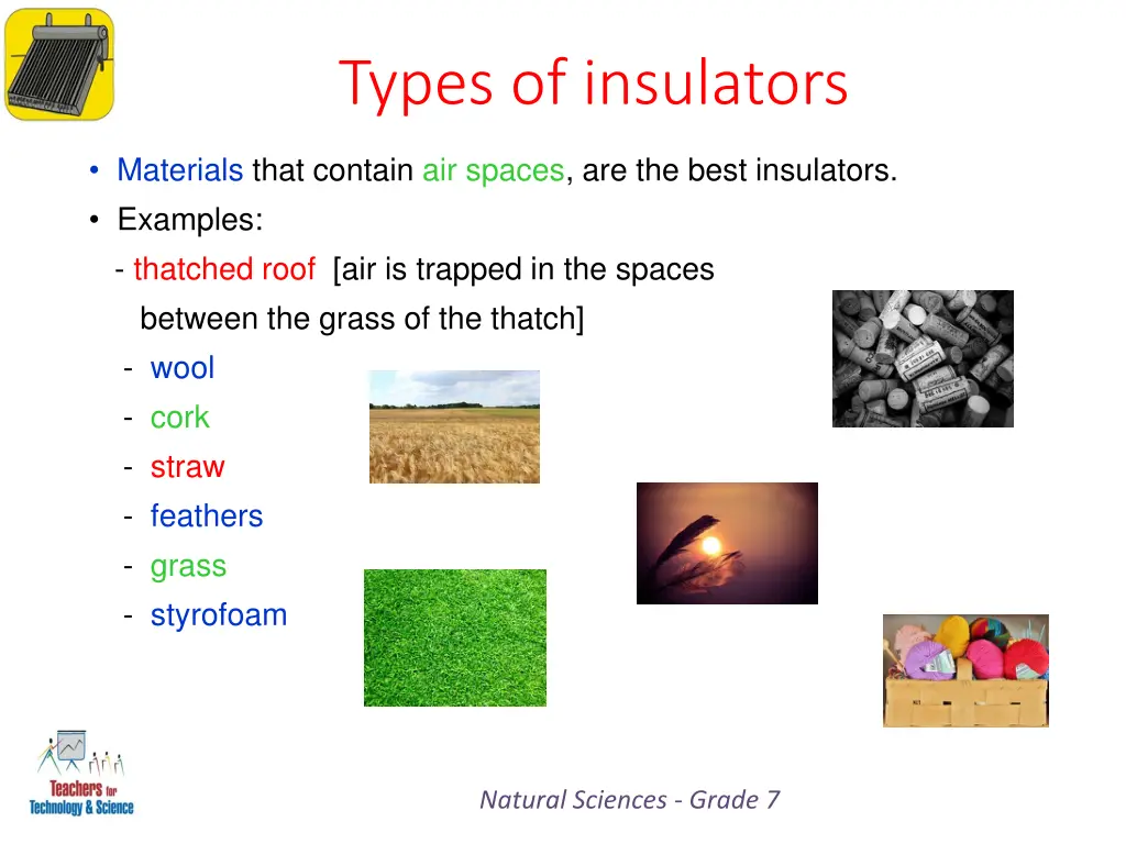 types of insulators