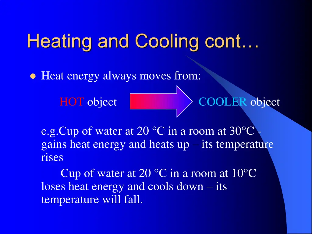 heating and cooling cont