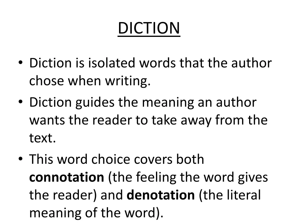 diction