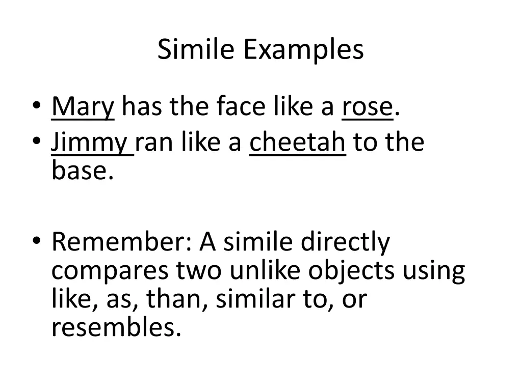 simile examples