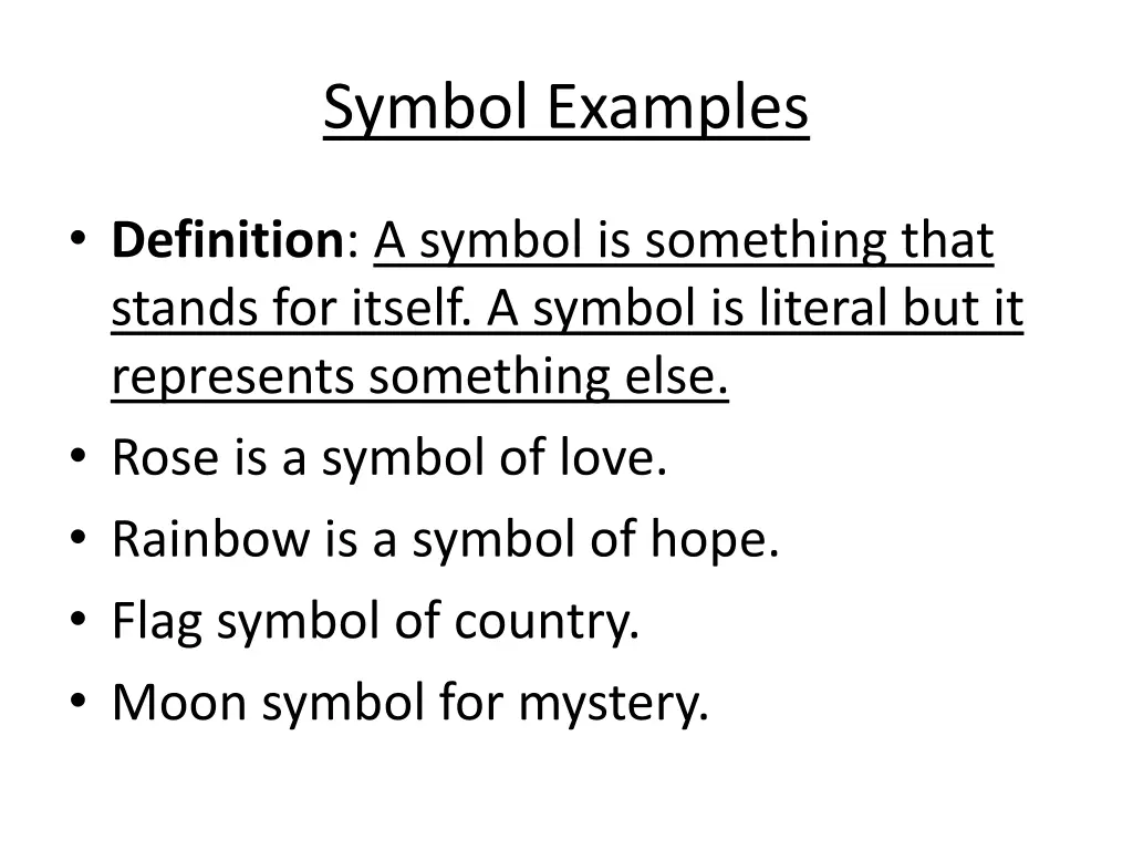 symbol examples