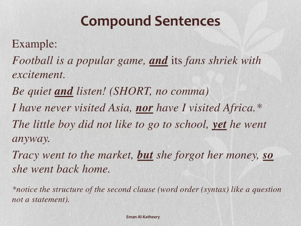 compound sentences 1