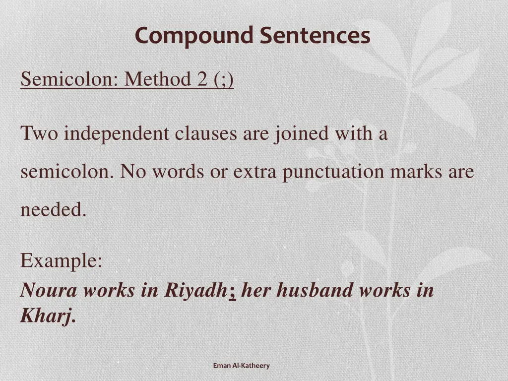 compound sentences 2