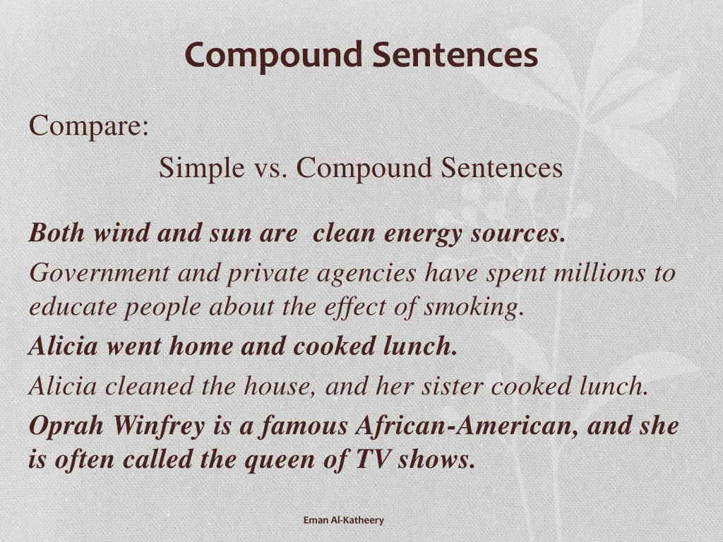 compound sentences 5