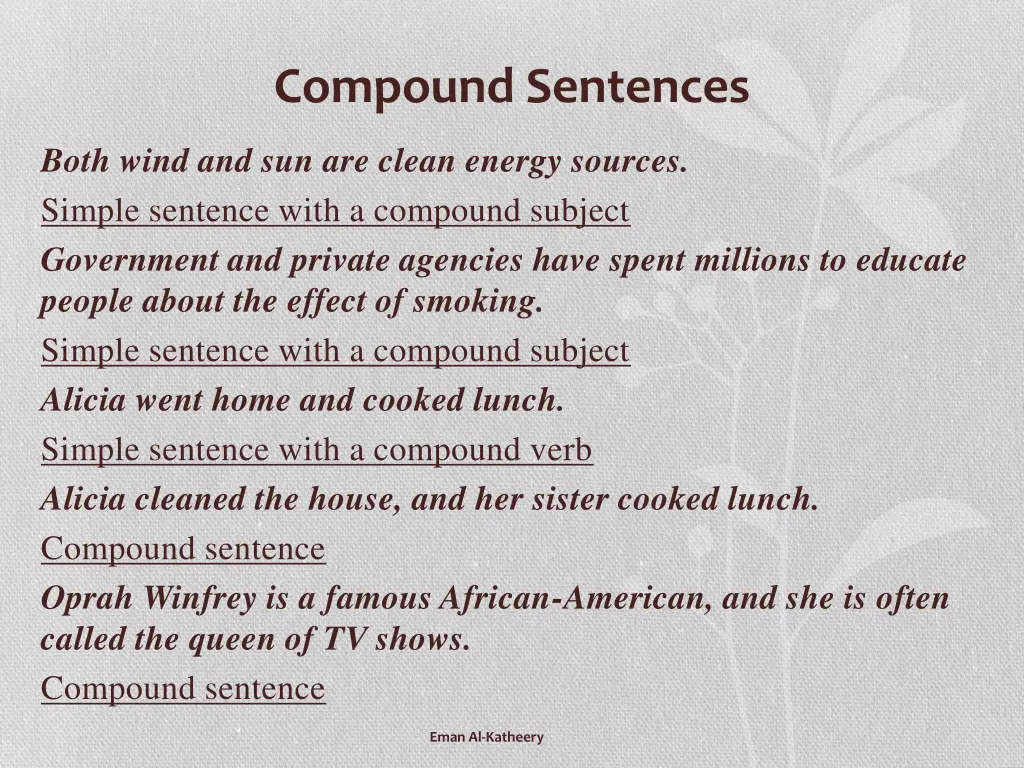 compound sentences 6