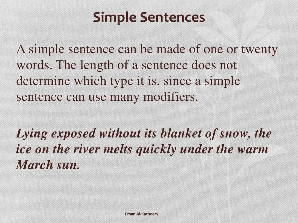 simple sentences 3