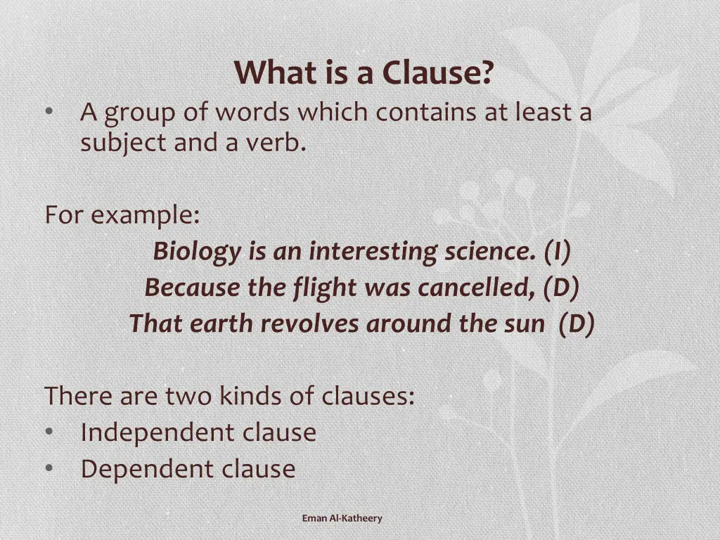 what is a clause