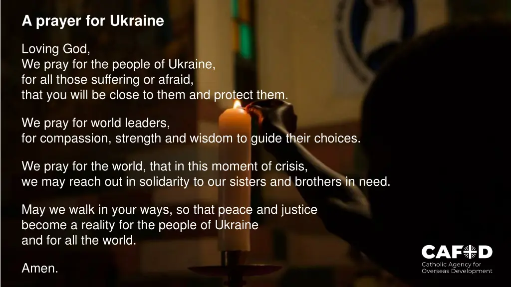 a prayer for ukraine