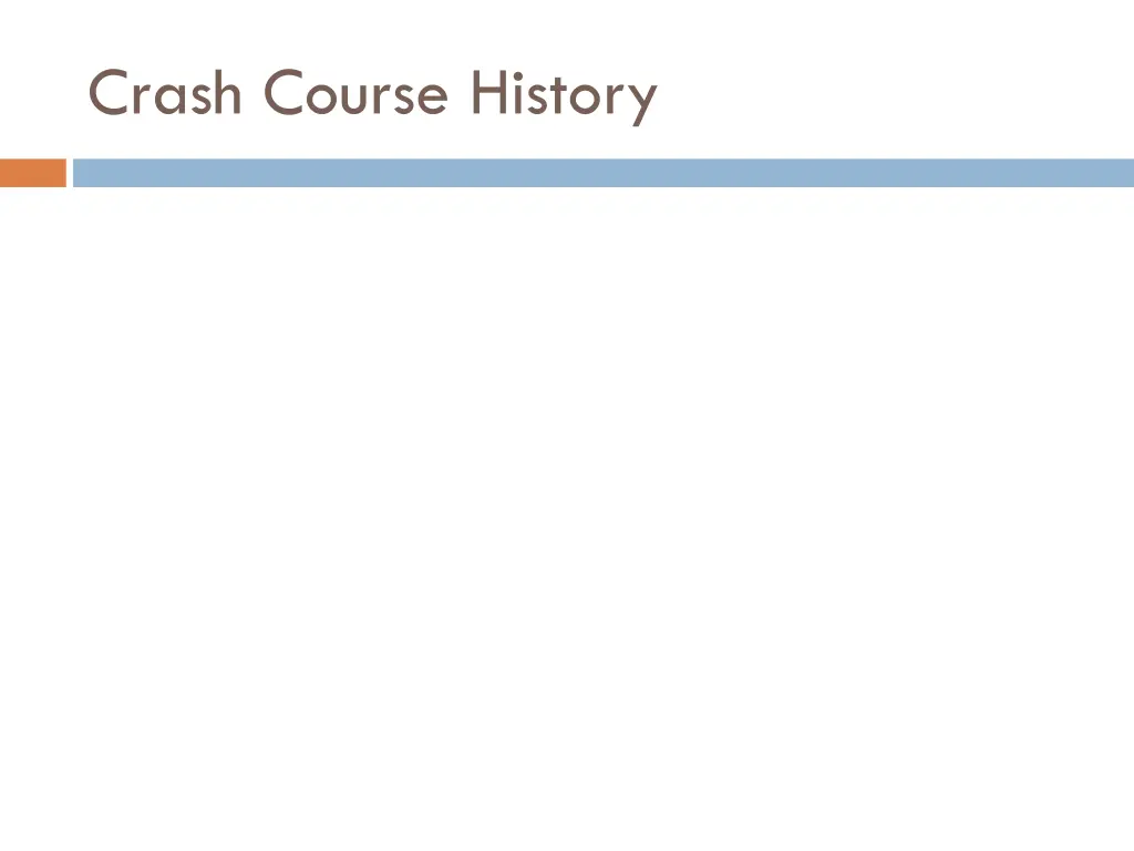 crash course history