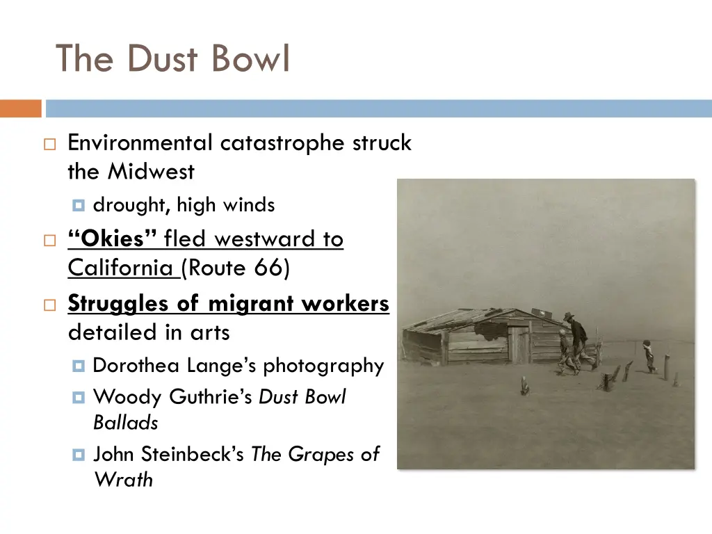 the dust bowl