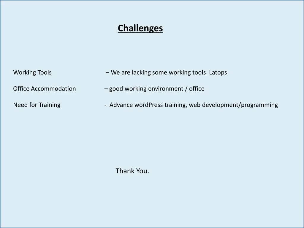 challenges