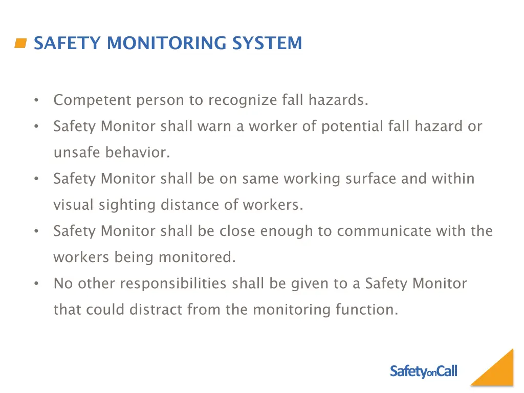 safety monitoring system