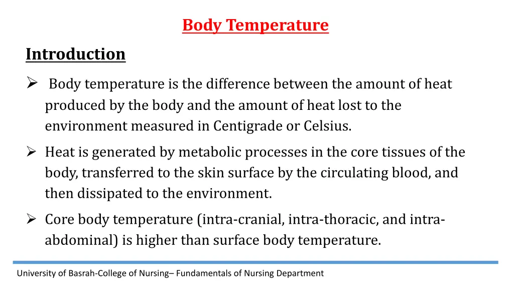 body temperature