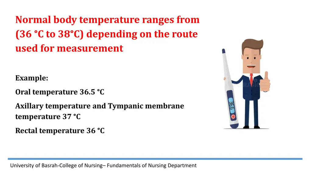 normal body temperature ranges from